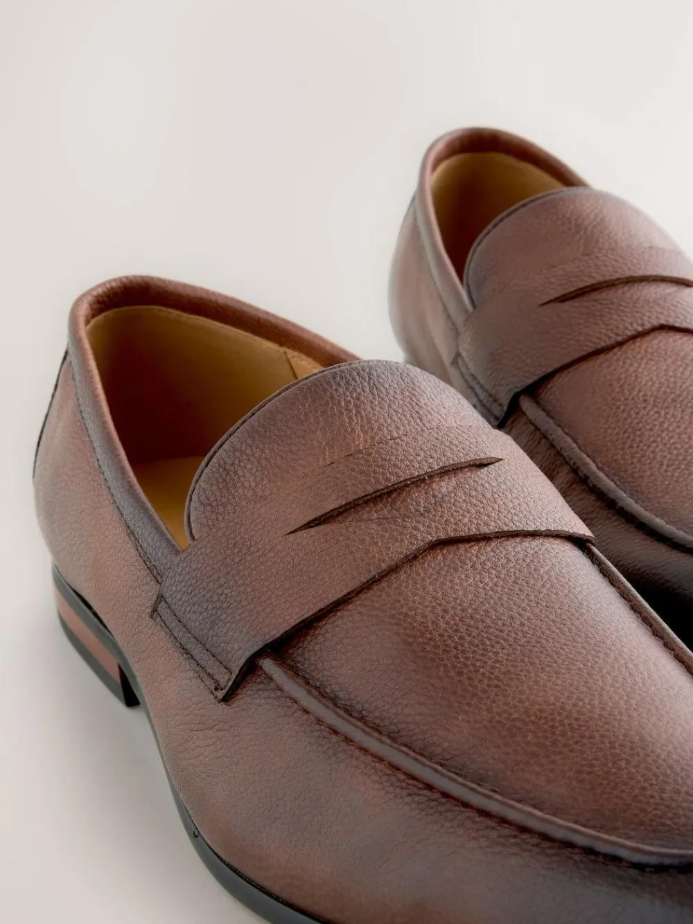 Next Embossed Leather Loafers^ Shoes