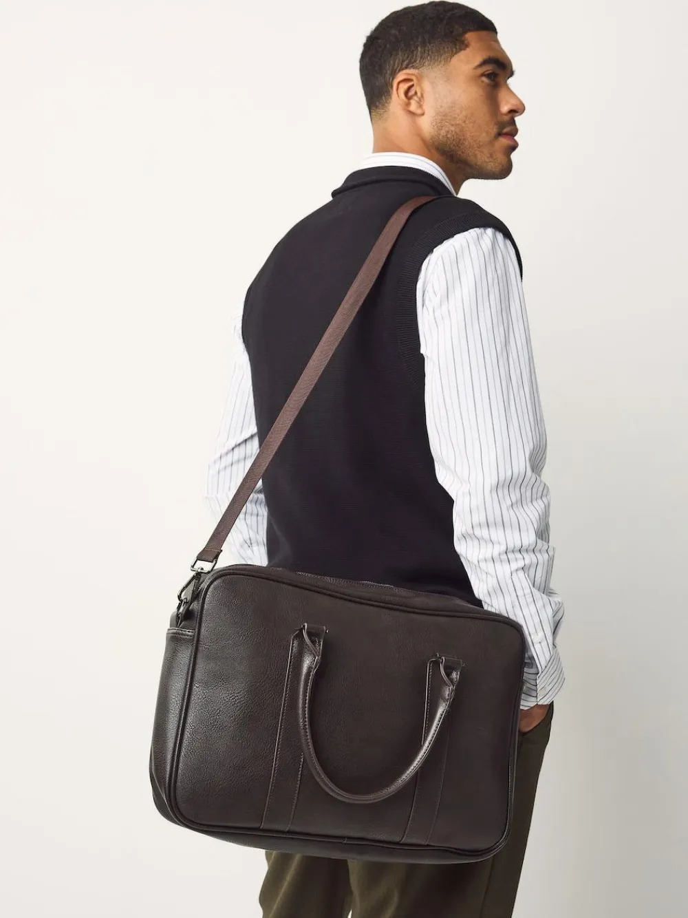 Next Faux Leather Briefcase^ Bags
