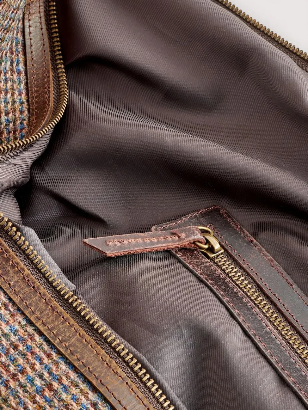 Best Next Brown Harris Tweed Weekend Holdall Bag