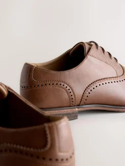 Discount Next Oxford Toe Cap Shoes Brown