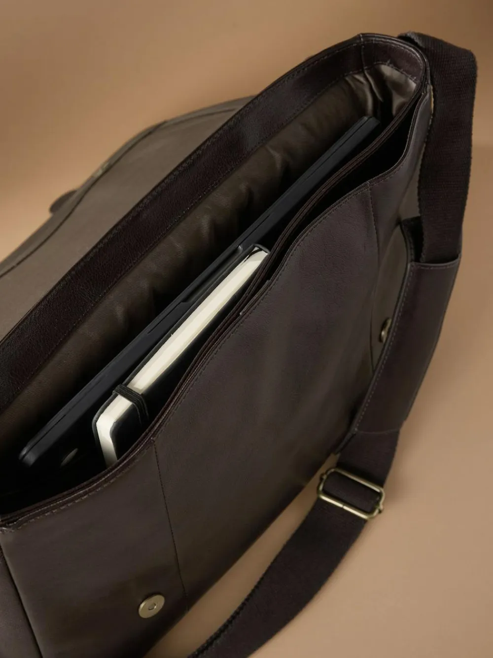 Next Brown Signature Messenger^ Bags