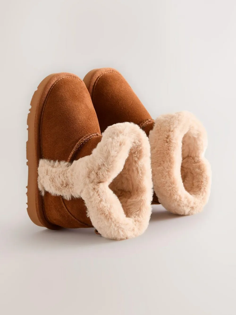 Best Next Tall Suede Pull On Boots Brown
