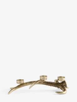 Next Brown/Gold Antler Candle Holder Tealight^ Candle Holders & Lanterns