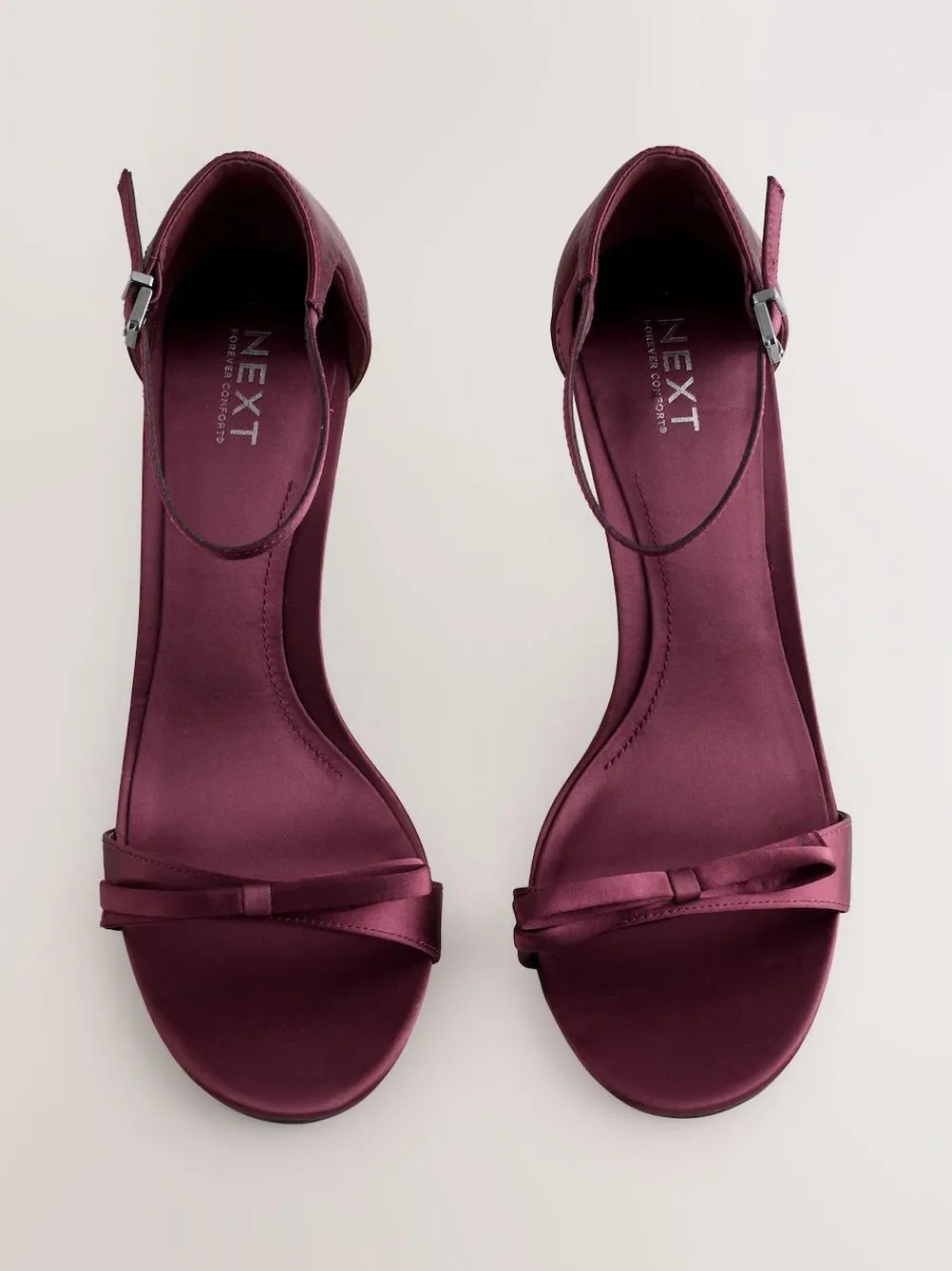 Next Forever Comfort® Mini Satin Bow Heeled Sandals^Women Heels