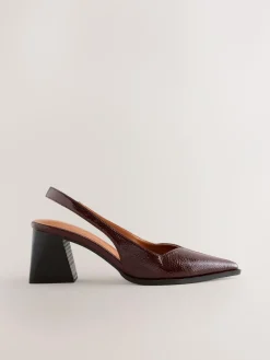 Next Forever Comfort® Pointed Toe Slingback Block Heels^Women Heels