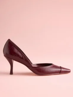 Next Tabitha Simmons x Mary Grace Leather Chisel Toe Court Heels^Women Heels