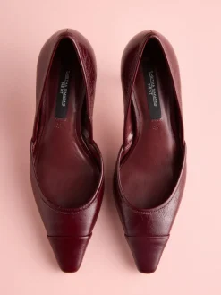 Next Tabitha Simmons x Mary Grace Leather Chisel Toe Court Heels^Women Heels