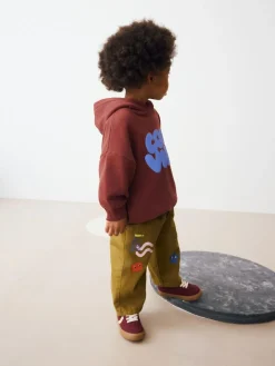 Next Burgundy Red Long Sleeve Printed Hoodie (3mths-7yrs)^BOY Sweatshirts & Hoodies|Sweatshirts & Hoodies
