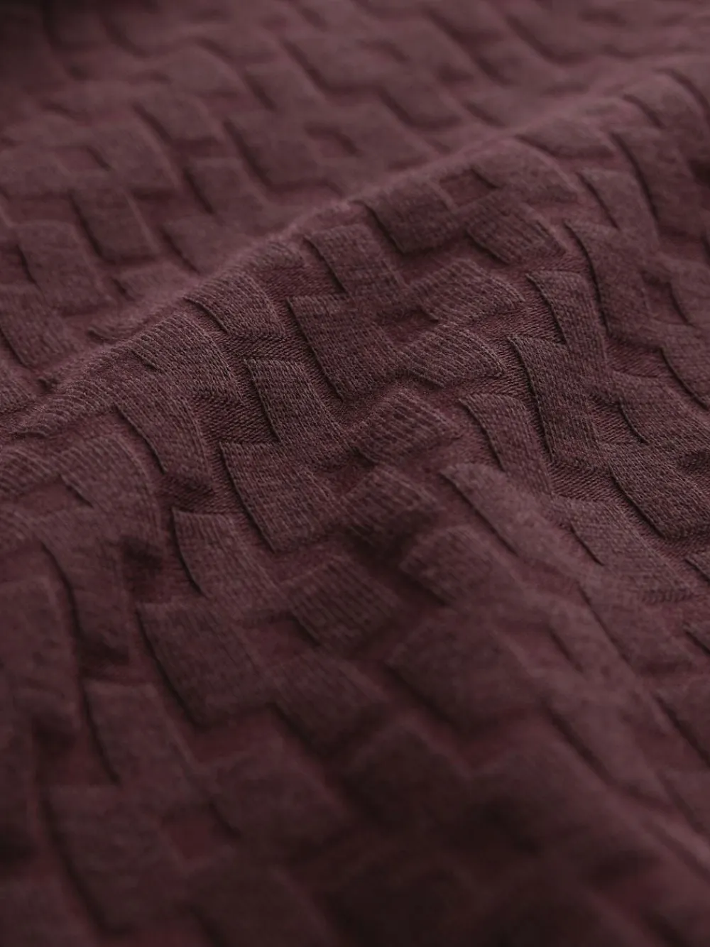 Next Burgundy Red Regular Fit N.Premium Smart Jaquard Polo Shirt^ Tops & T-Shirts