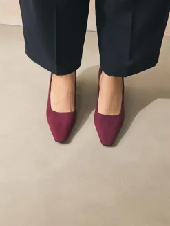Next Standard/Wide Fit Standard Chisel Toe Block Courts^Women Wide Fit & Extra Wide Fit|Heels