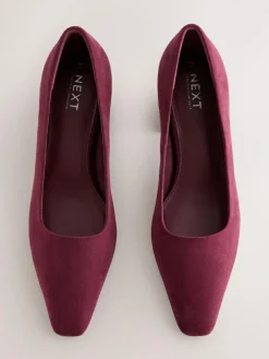 Next Standard/Wide Fit Standard Chisel Toe Block Courts^Women Wide Fit & Extra Wide Fit|Heels
