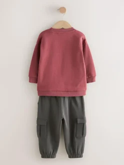 Next Sweatshirt and Utility Joggers Set (3mths-7yrs)^BOY Baby Boys|Baby Boys