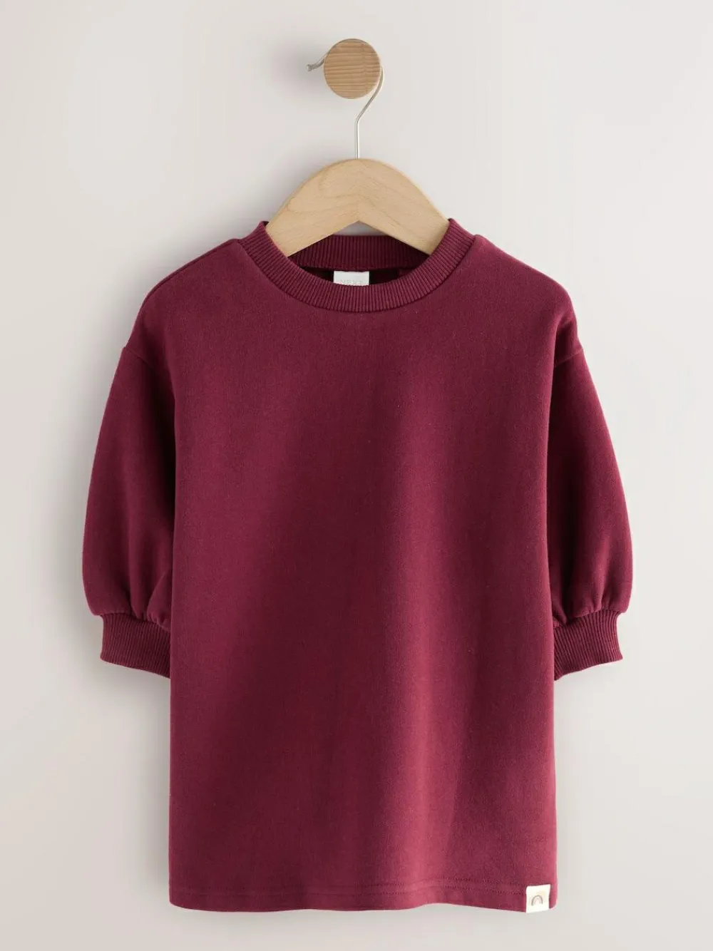 Best Next Relaxed Sweat Dress (3mths-7yrs) Burgundy
