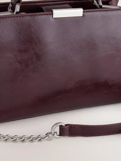 Next Top Handle Croc Effect Bag^Women Bags