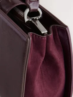 Next Top Handle Croc Effect Bag^Women Bags