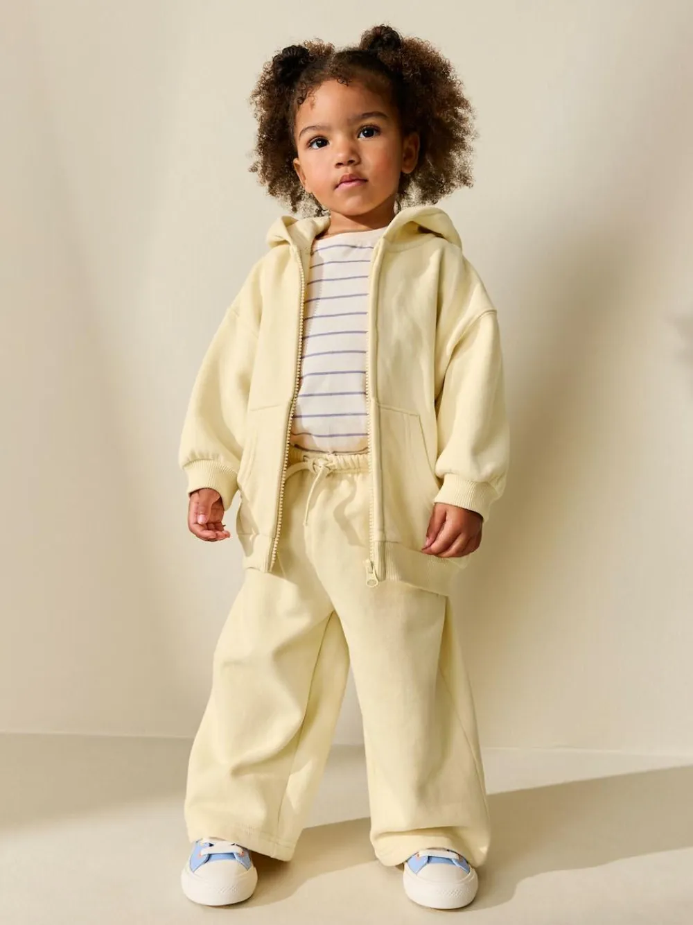 Next Butter Yellow Wide Leg Sweat Joggers (3mths-7yrs)^ Pants & Leggings|Jeans & Joggers