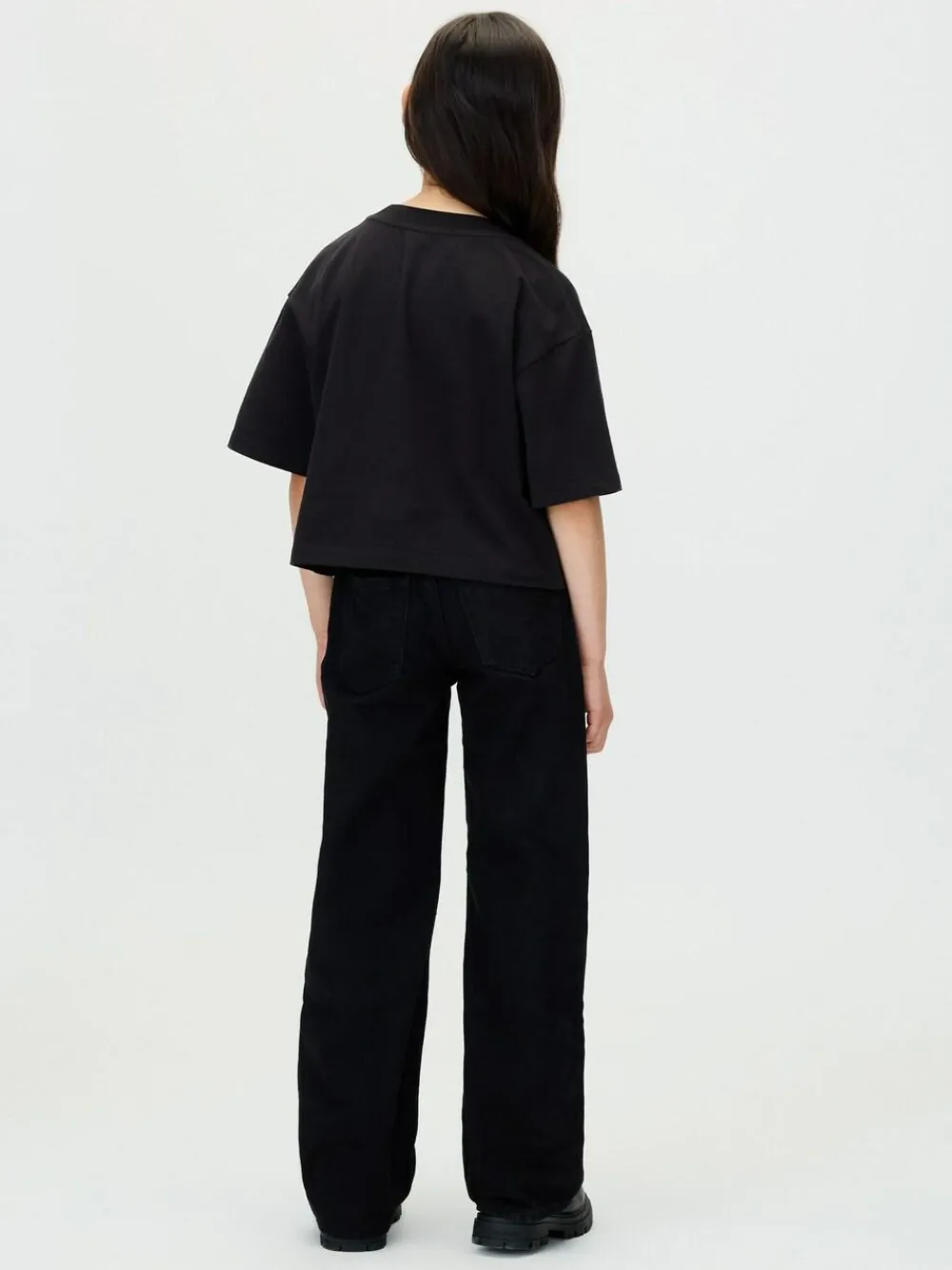 Calvin Klein Black High Rise Wide Leg Jeans^ Jeans