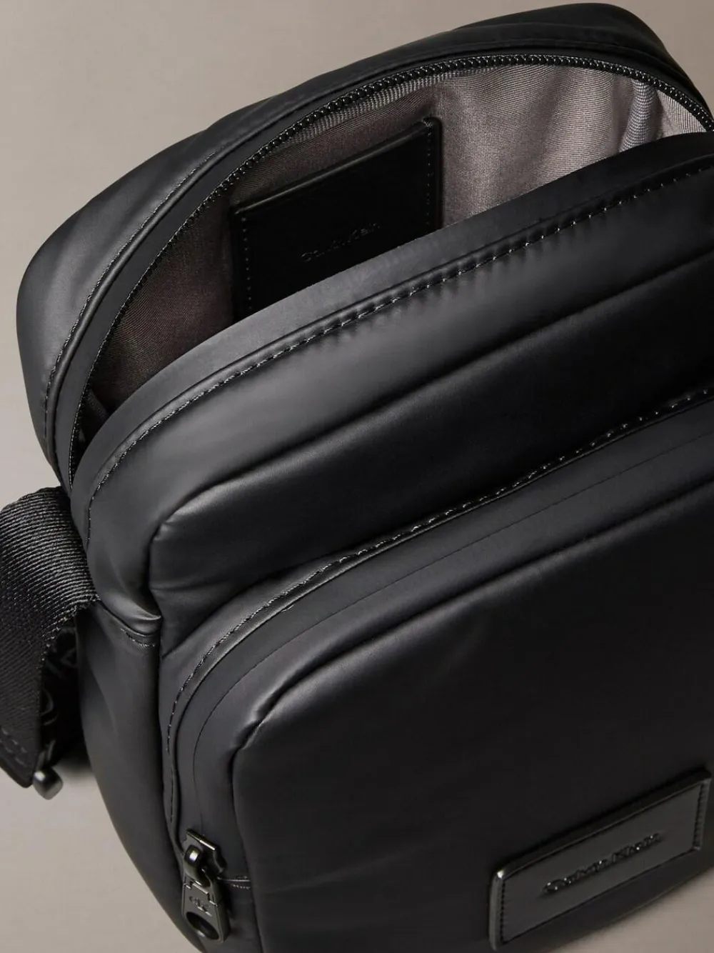 Calvin Klein Black Puffer Utility Reporter Bag^ Bags