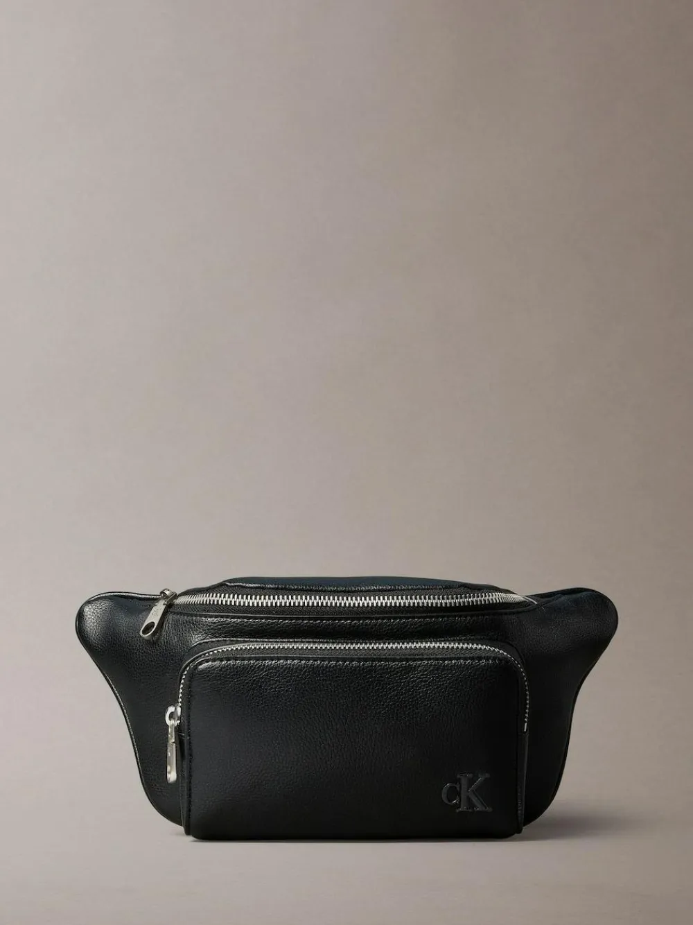 Outlet Calvin Klein Black Webbing Strap Waistbag