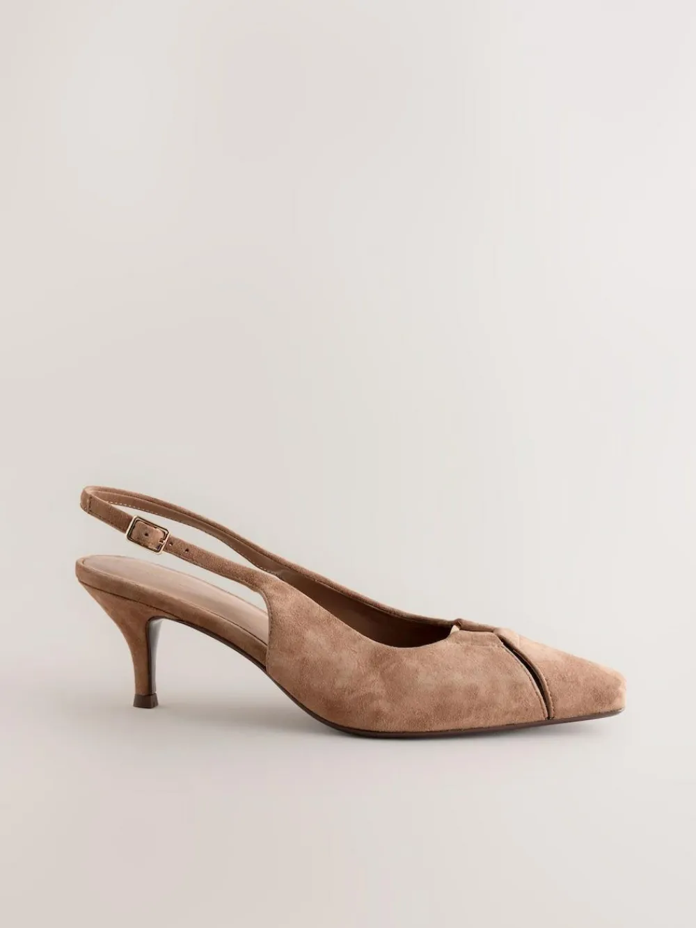 Next Leather Cutout Hardware Detail Slingback Heels^Women Heels