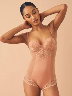 Next Firm Tummy Control Cupped Lace Body^Women Shapewear