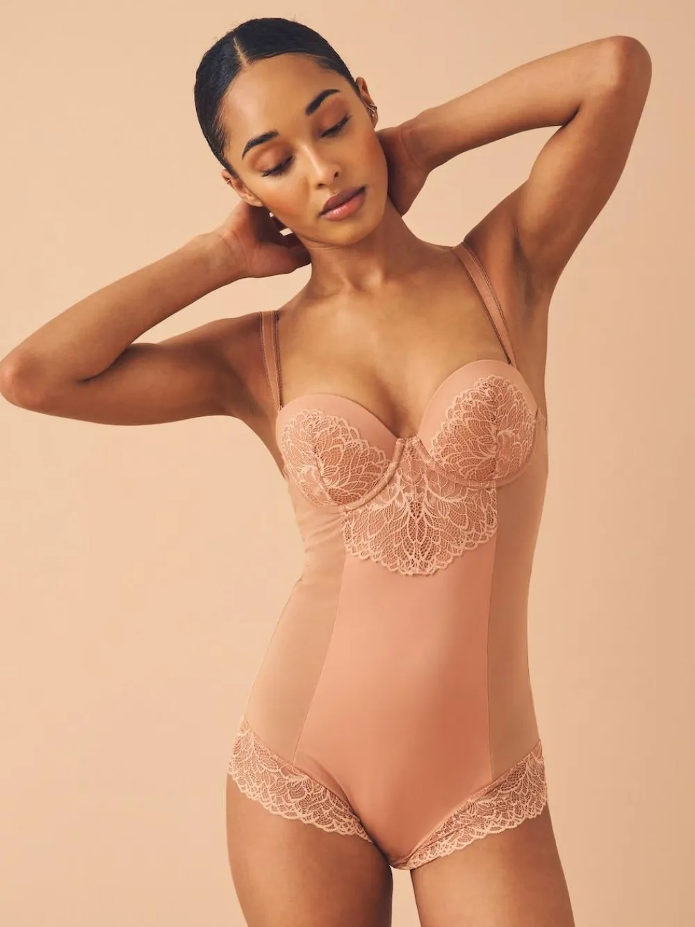 Next Firm Tummy Control Cupped Lace Body^Women Shapewear