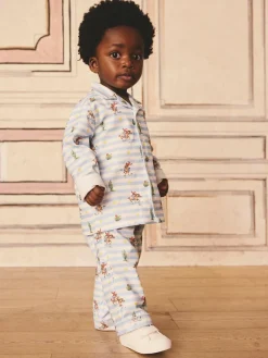 Best Next Cath Kidson Blue/White Cowboy Single Button Through Pyjamas