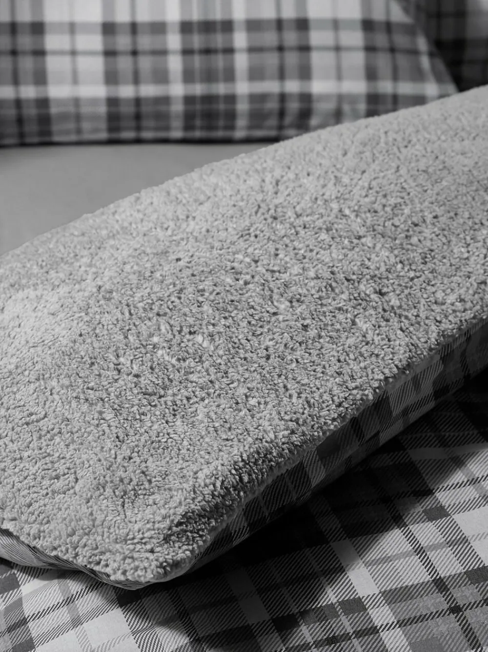 Catherine Lansfield Cosy Sherpa Check Duvet Cover Set^ Branded Bedlinen