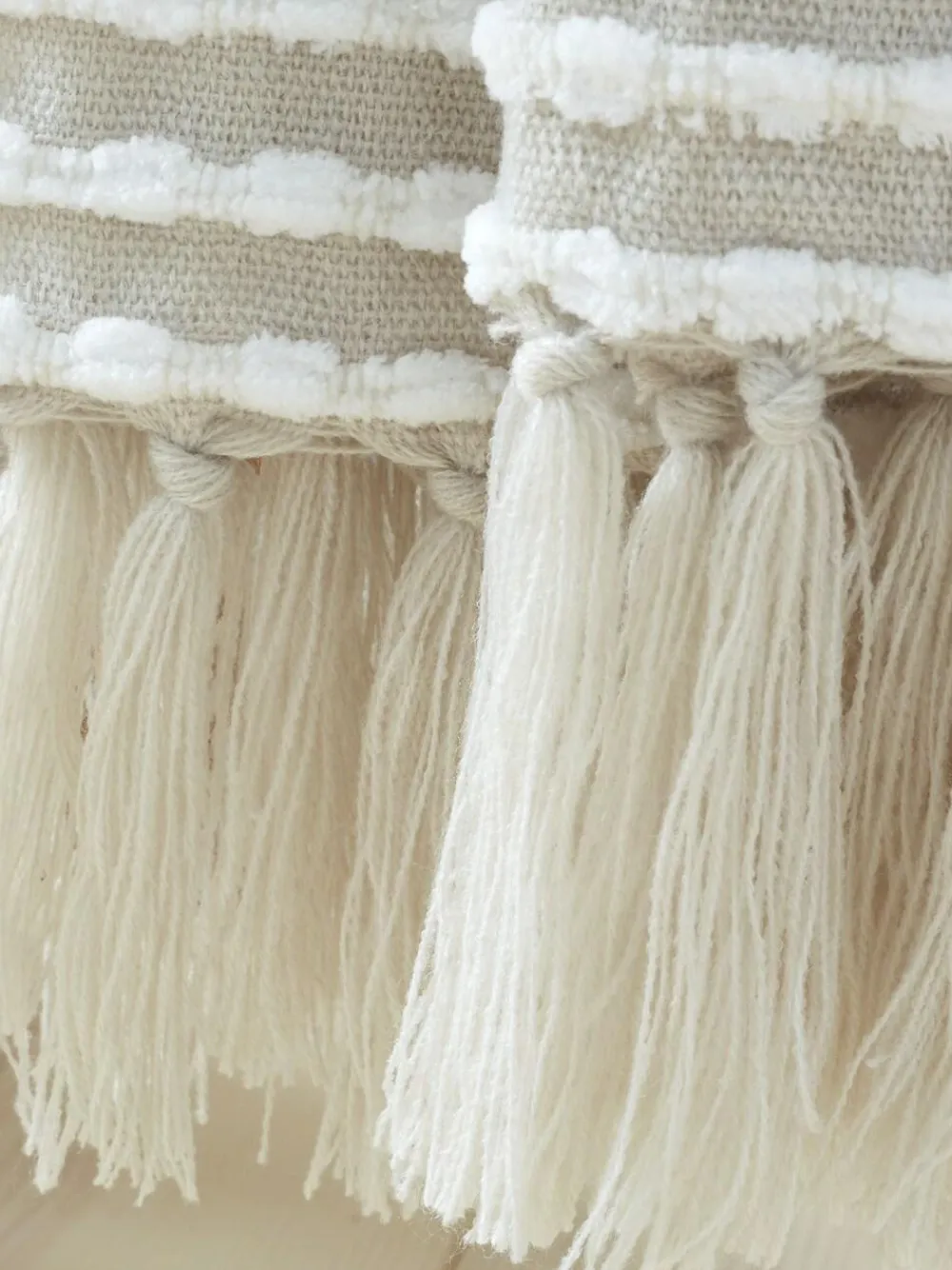 Best Catherine Lansfield Stab Stitch Throw Natural