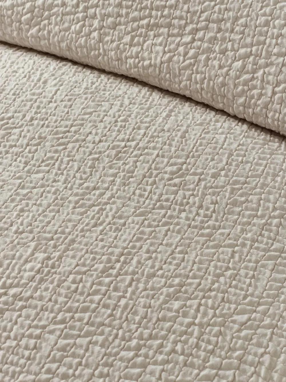 Catherine Lansfield Crinkle Seersucker Duvet Cover Set^ Branded Bedlinen