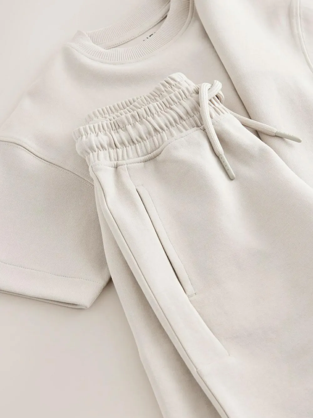 Next Relaxed Fit Heavyweight T-Shirt and Shorts Set (3-16yrs)^BOY Tops|Shorts