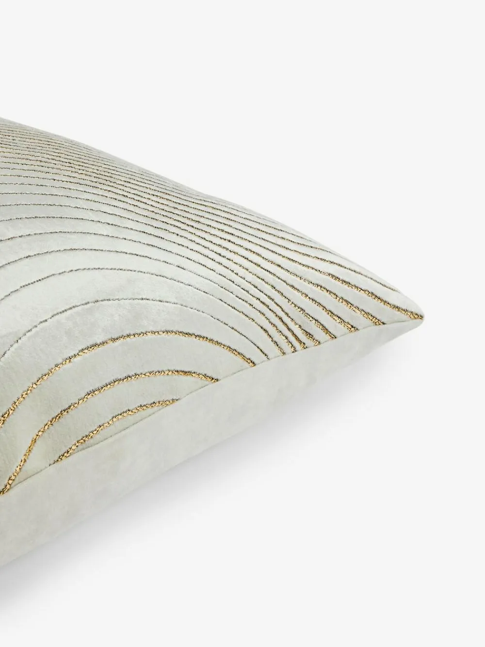 Outlet Next Collection Luxe 59 x 59cm Velvet Curve Cushion Champagne Gold