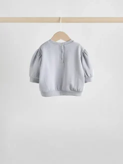 Next Charcoal Grey & Cream Baby Sweatshirt & Joggers 6 Piece Set (0mths-2yrs)^ Baby Girls|Baby Girls