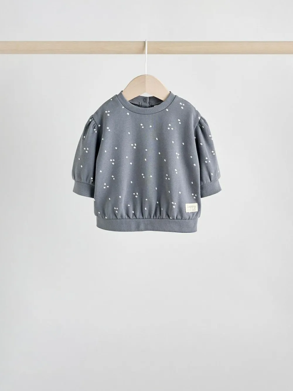 Next Charcoal Grey & Cream Baby Sweatshirt & Joggers 6 Piece Set (0mths-2yrs)^ Baby Girls|Baby Girls