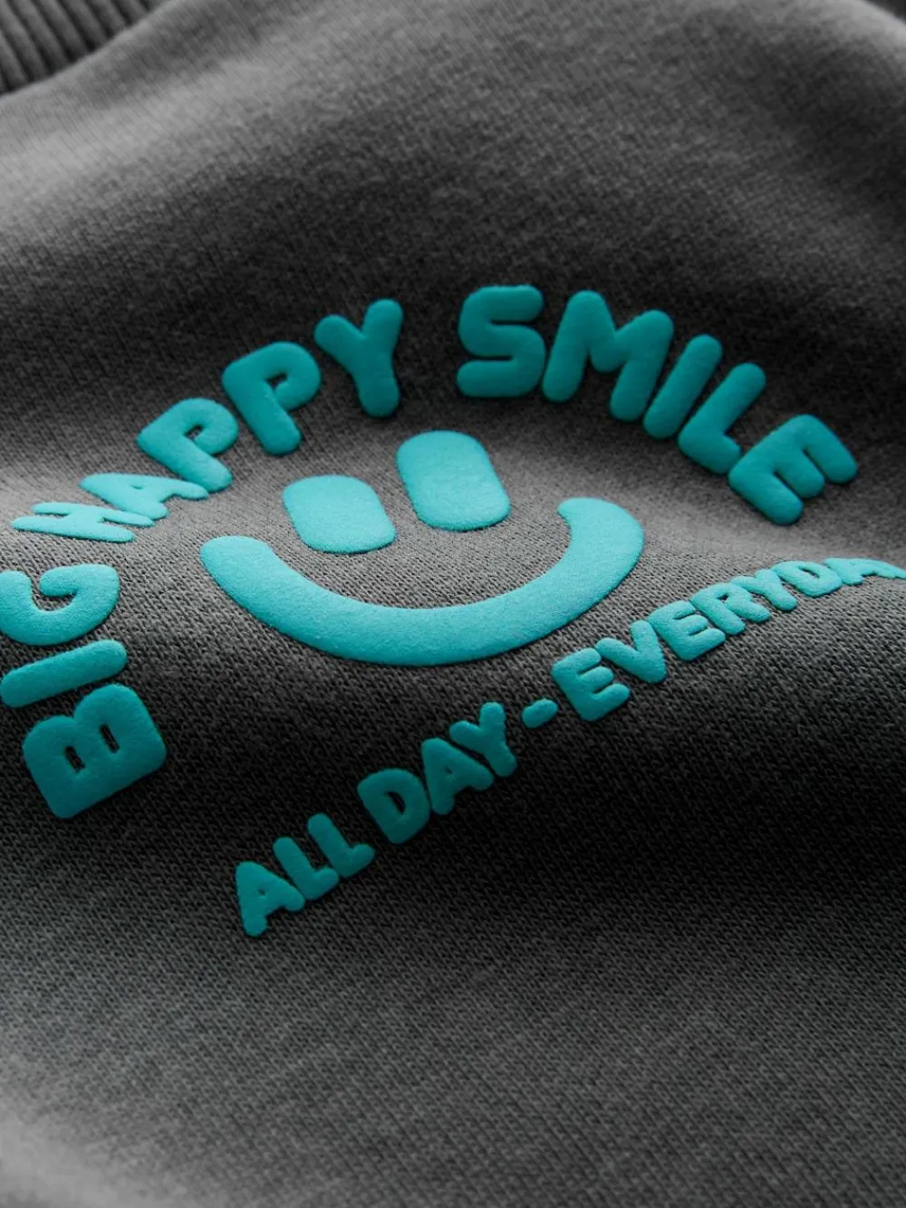 Sale Next Charcoal Grey All-Over Print Crew Neck Sweatshirt (3mths-7yrs)