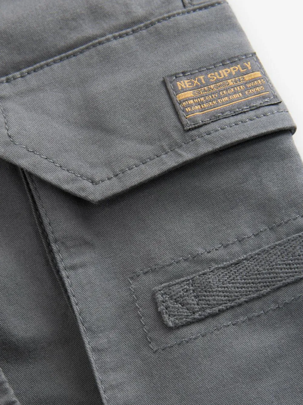 Next Charcoal Grey Loose Fit Cargo Trousers (3-16yrs)^BOY Joggers|Pants & Chinos