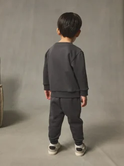 Next Charcoal Grey Plain Sweatshirt And Joggers Set (3mths-7yrs)^BOY Baby Boys|Baby Boys