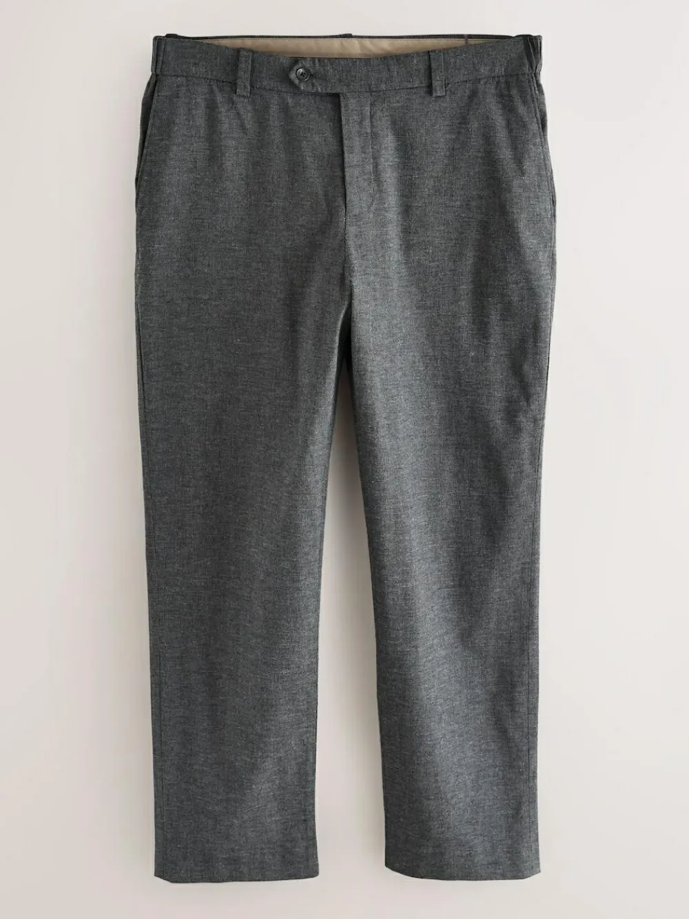 Next Regular Fit Smart Brushed Cotton Textured Trousers^ Occasionwear|Pants & Chinos
