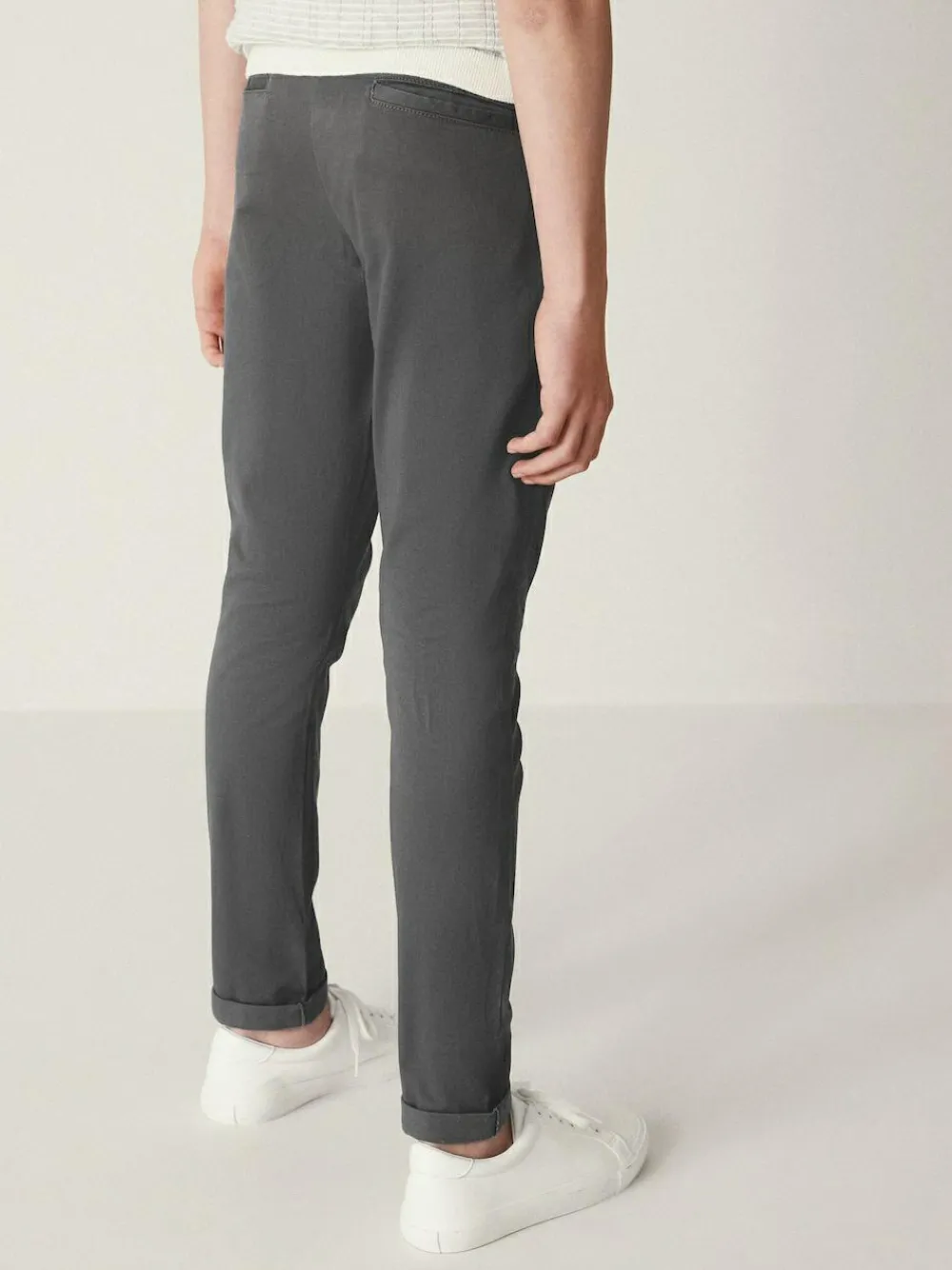 Discount Next Charcoal Grey Skinny Fit Stretch Chino Trousers (3-17yrs)