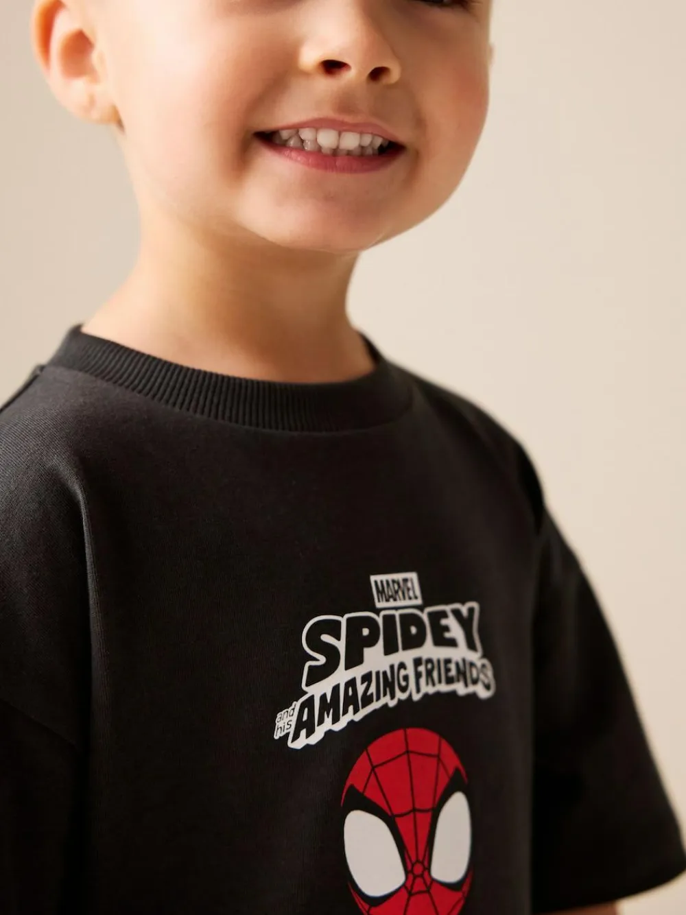 Next Marvel Short Sleeve Cotton T-Shirt (3mths-8yrs)^BOY Tops|T-Shirts