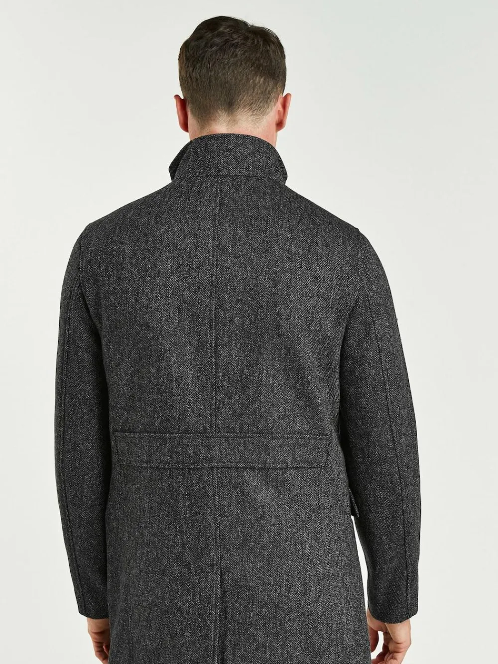 Next Wool Blend Mock Gilet Herringbone Padded Coat^ Coats & Jackets|Coats & Jackets