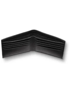 Hot Charles Tyrwhitt Black Grain Leather Bi-Fold Wallet