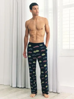 Chelsea Peers Blue Driving Leopards Print Long Pyjama Bottoms^ Pyjamas