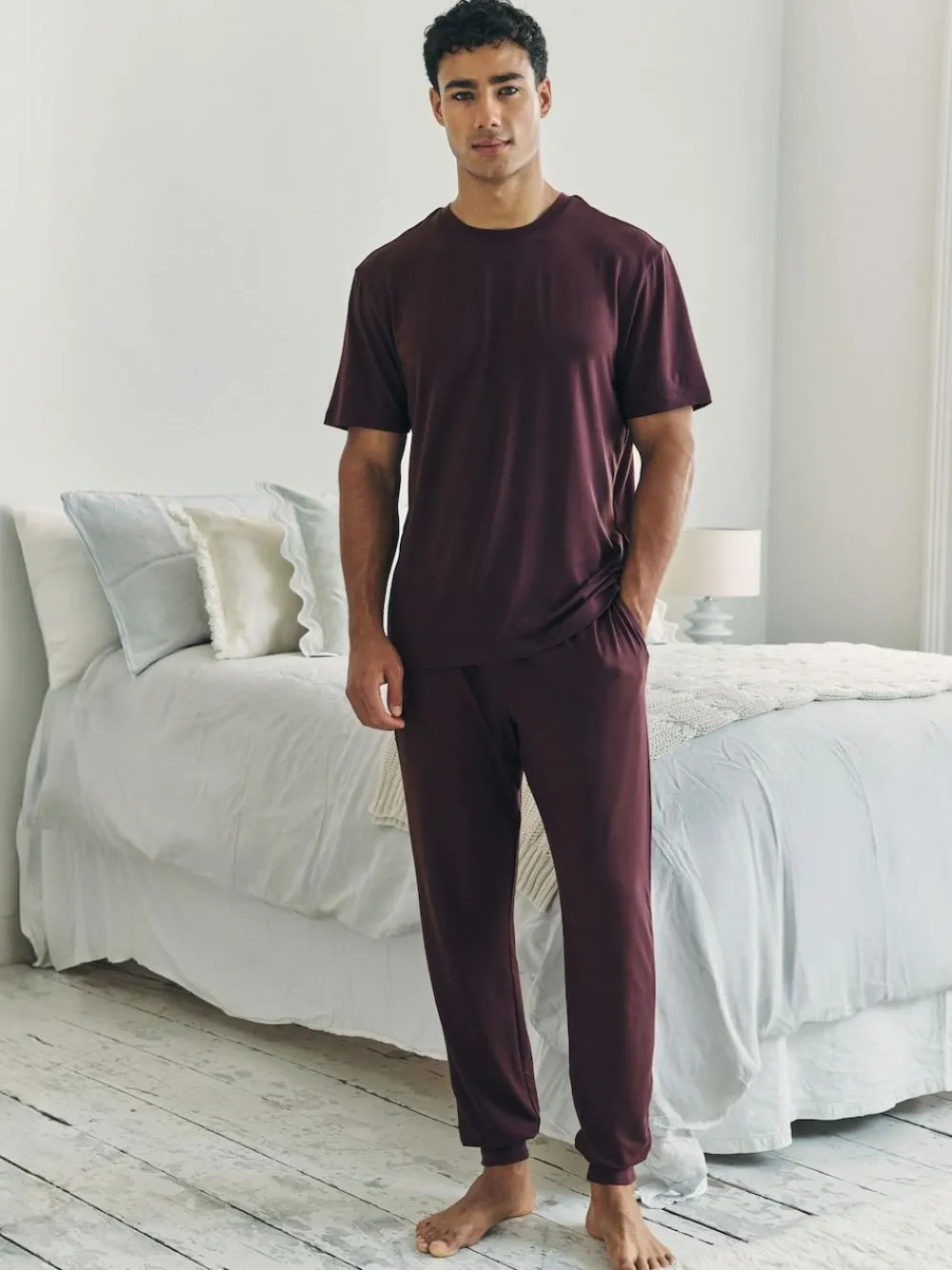 Hot Chelsea Peers Red Crew Neck Short Pyjamas Set