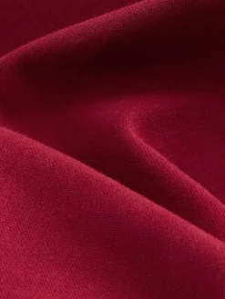 Next Cherry Red Long Sleeve Heavyweight Crew Neck T-Shirt^Women Tops & T-Shirts