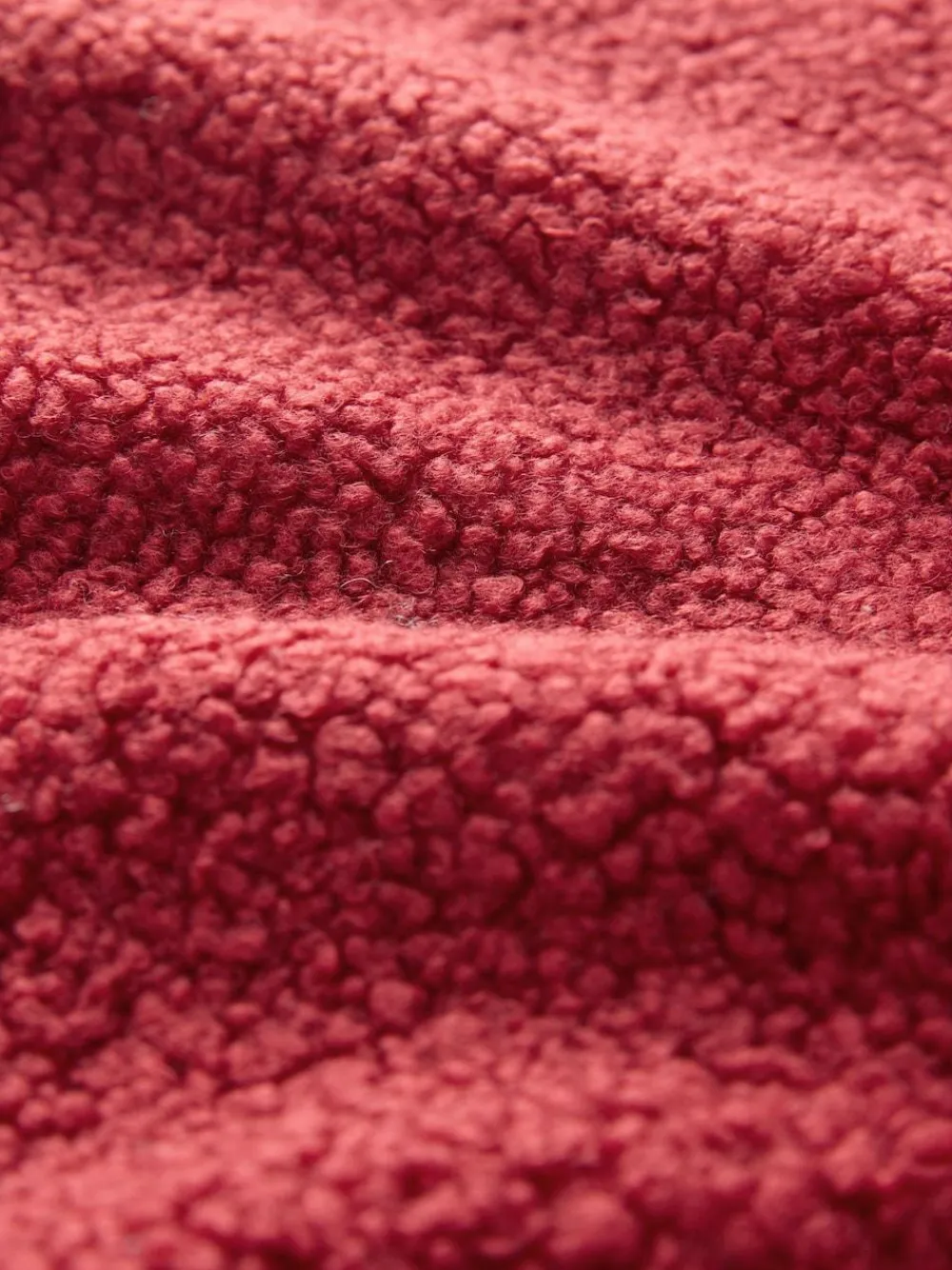 Next Cherry Red Soft Touch Cosy Teddy Borg Quarter Zip Fleece^Women Loungewear