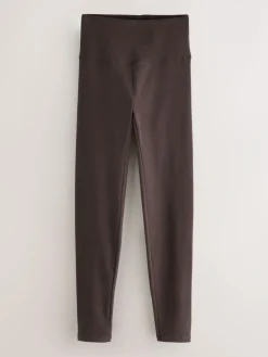 Hot Next Cosy Fleece Leggings Chocolate Brown