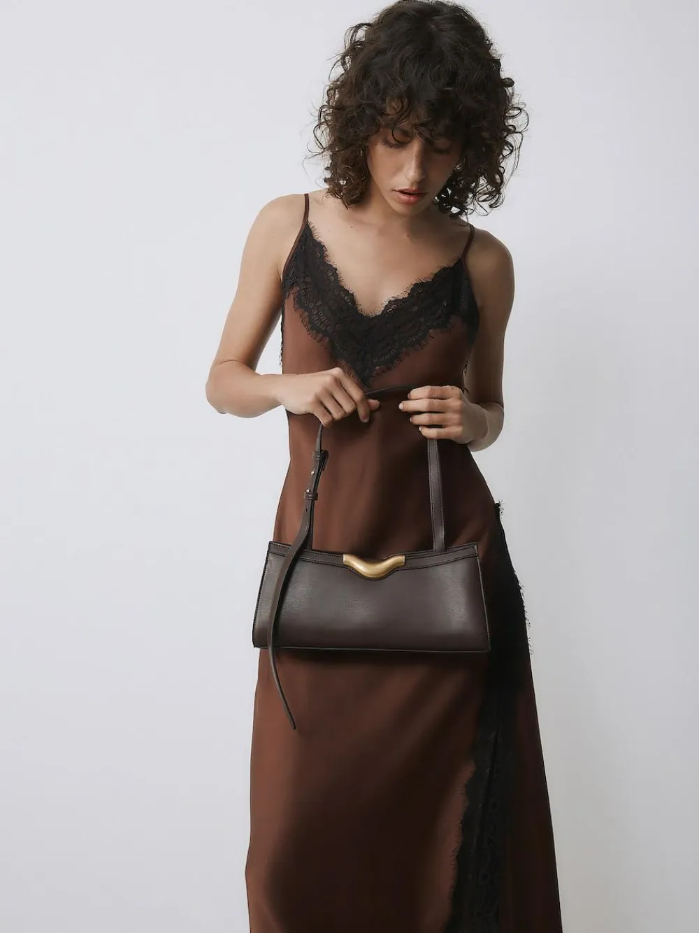 Next Hardware Detail Shoulder Bag^Women Bags