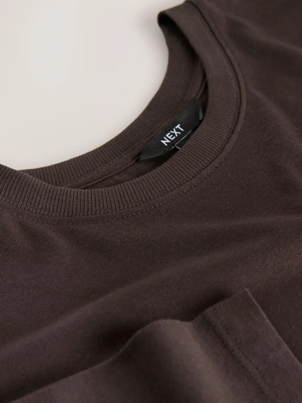New Next Jersey Two In One T-Shirt Dress Chocolate Brown