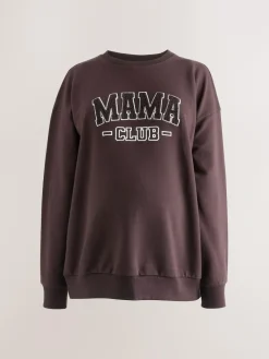 Outlet Next Maternity Mini Me Sweatshirt Set Chocolate Brown